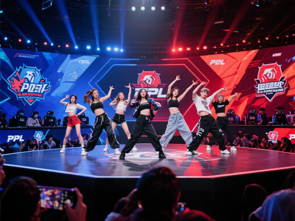 “今日PCL赛场中场劲舞秀” PCL赛事作为国内顶尖的电竞联赛,汇聚了